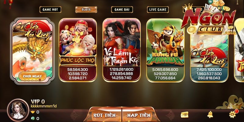 Tham gia quay hũ nhận thưởng khủng trên Ngonclub